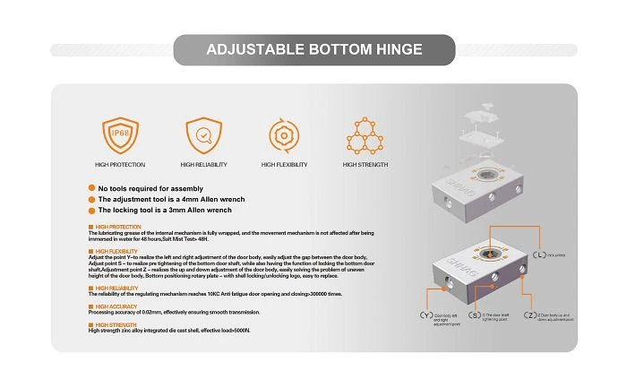 ADJUSTABLE BOTTOM HINGE001 ADJUSTABLE BOTTOM HINGE001