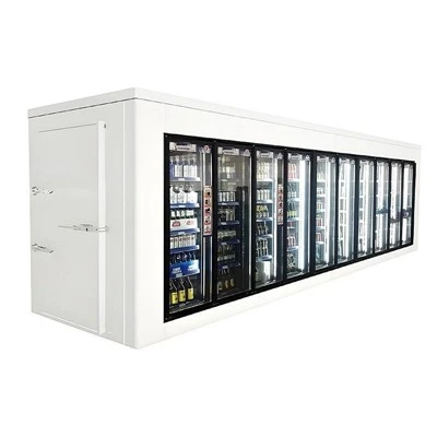 Puertas de vidrio con panel de visualización más fresco